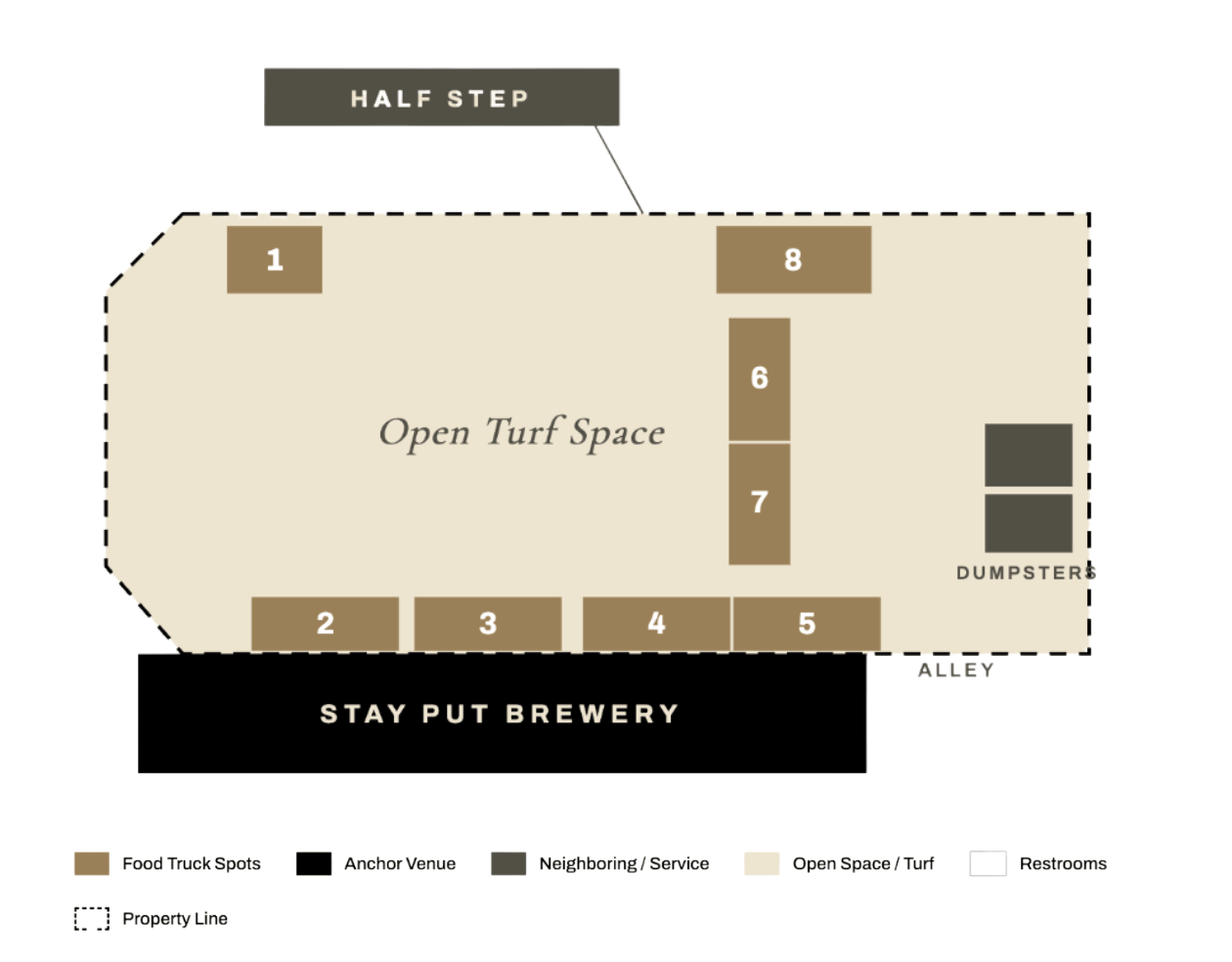 Always Something Food Truck Park floor plan